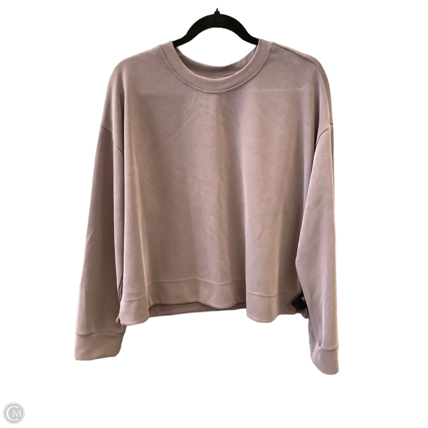 Athletic Top Long Sleeve Collar By Athleta In Brown, Size: Xl