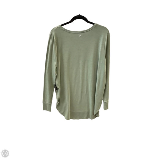Top Long Sleeve Basic By Gap In Green, Size: L