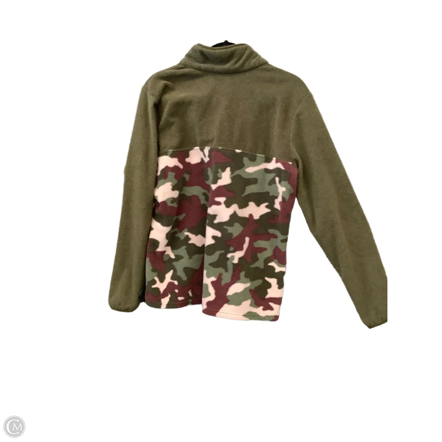 Athletic Sweatshirt Hoodie By Columbia In Camouflage Print, Size: L