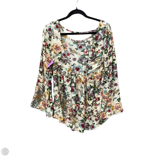 Dress Casual Short By Clothes Mentor In Floral Print, Size: M
