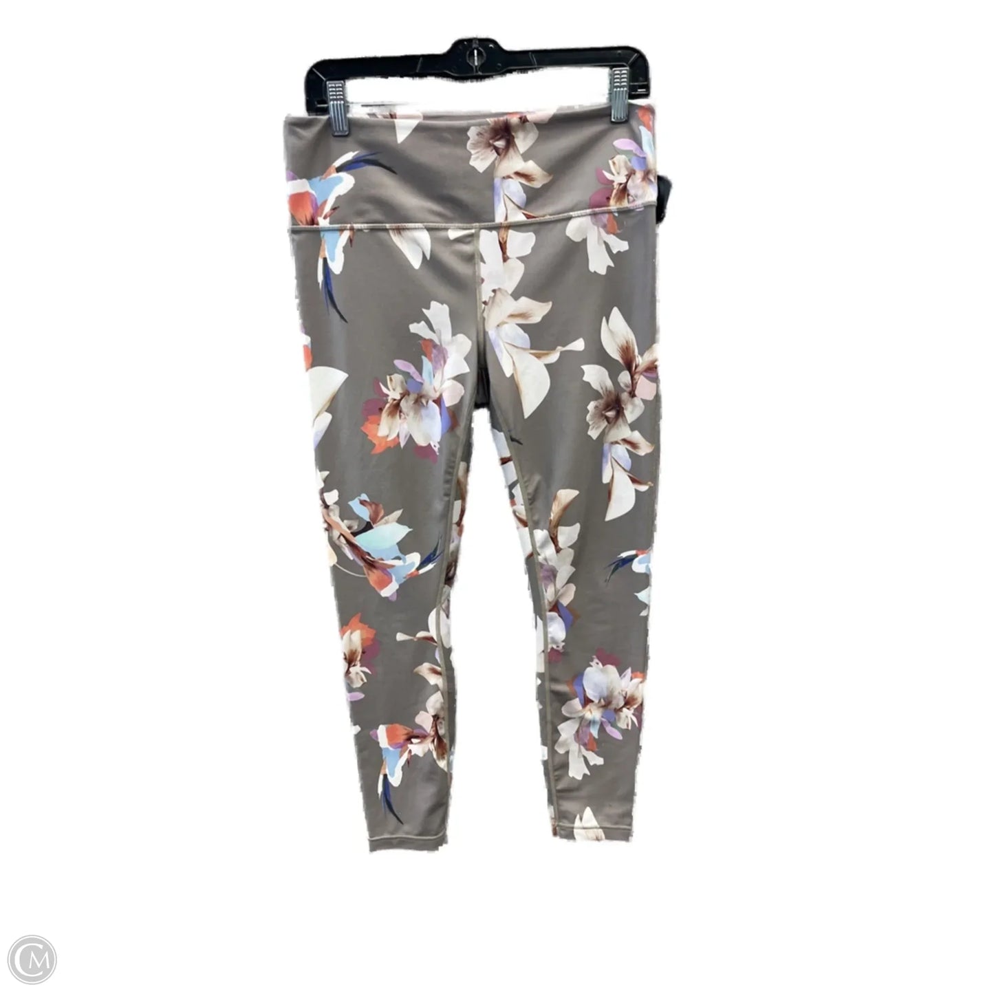Athletic Leggings By Athleta In Floral Print, Size: L