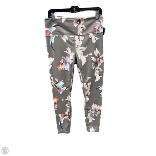Athletic Leggings By Athleta In Floral Print, Size: L