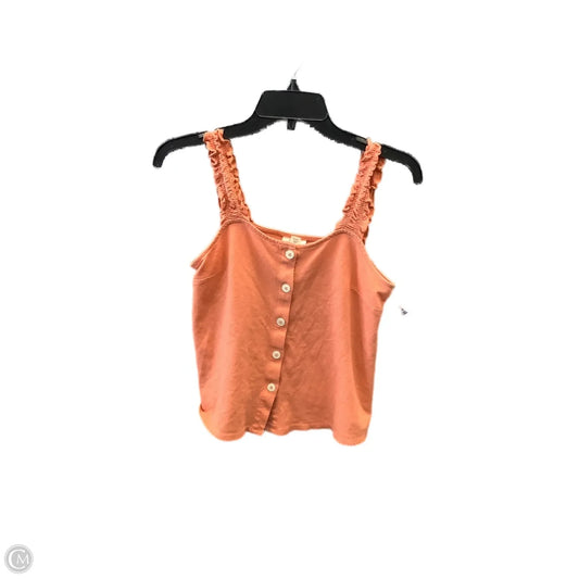Top Sleeveless By Ana In Orange, Size: Xs