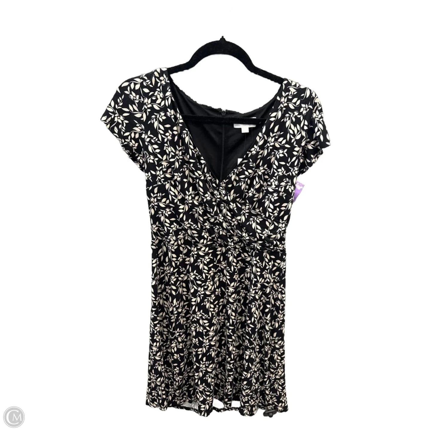 Dress Casual Midi By Loft In Black & White, Size: 2