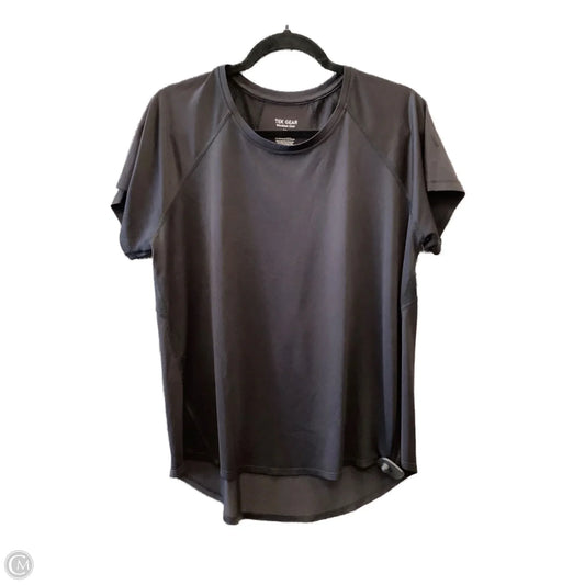 Athletic Top Short Sleeve By Tek Gear In Black, Size: L