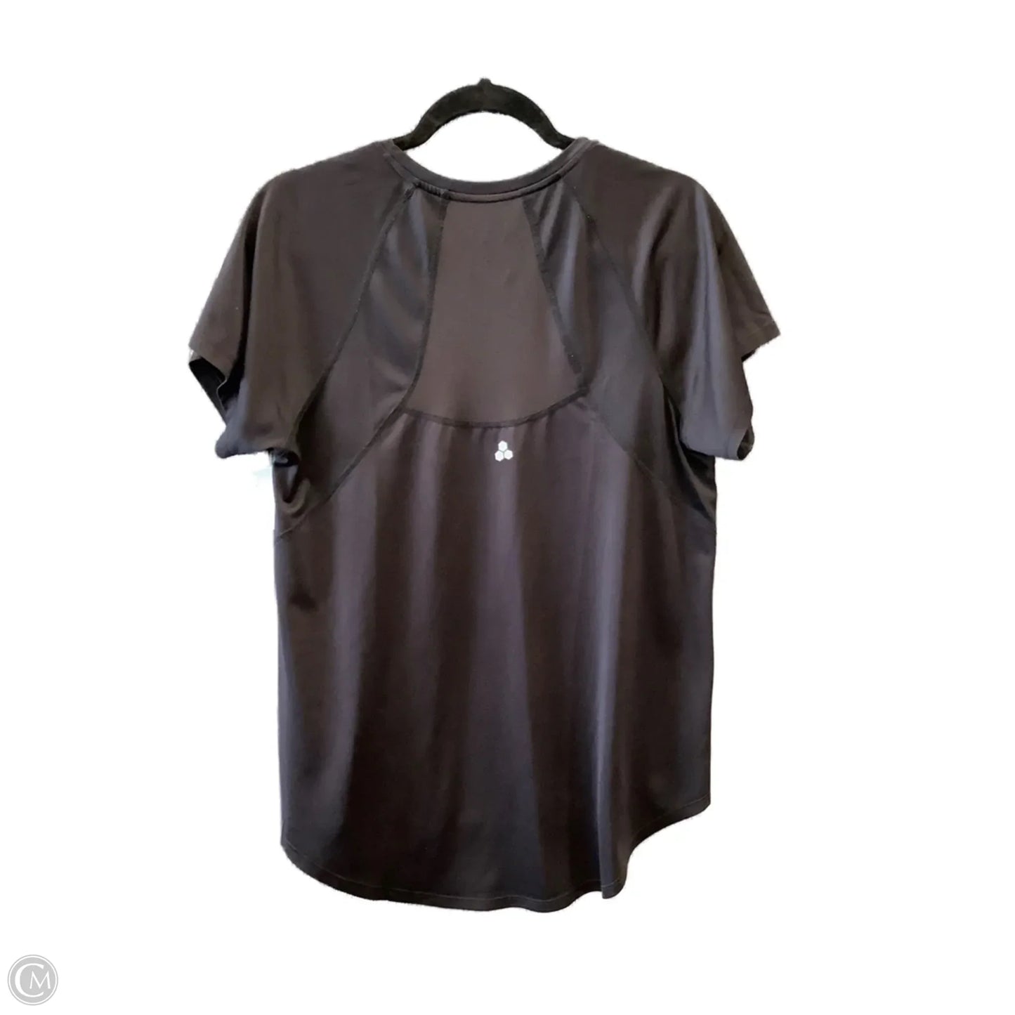 Athletic Top Short Sleeve By Tek Gear In Black, Size: L