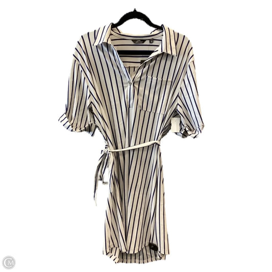 Dress Casual Midi By Mlle Gabrielle In Striped Pattern, Size: L