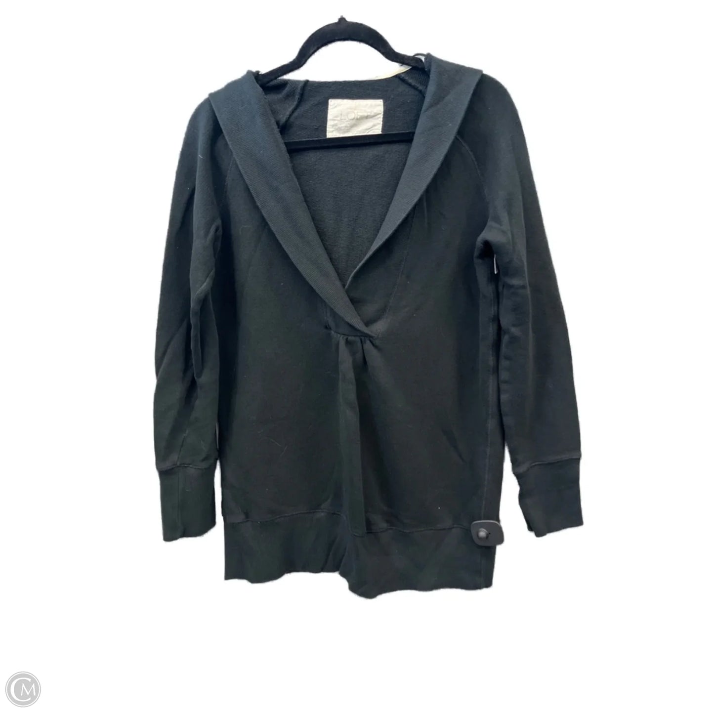 Top Long Sleeve By Loft In Black, Size: M