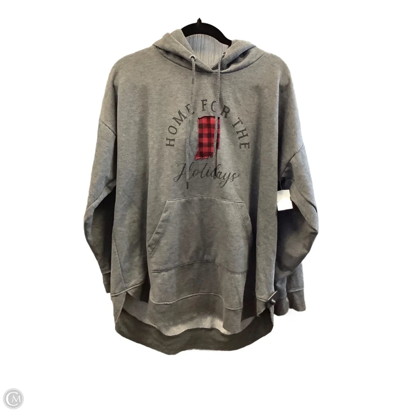 Sweatshirt Hoodie By Maurices In Grey, Size: Xxl