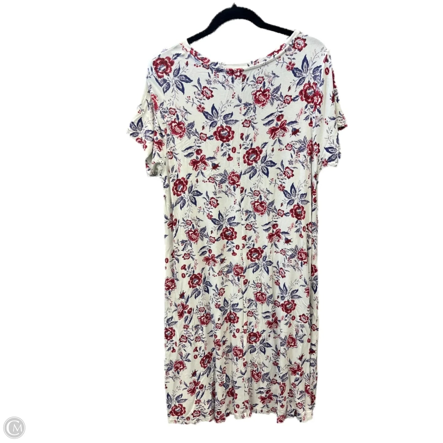 Dress Casual Midi By Lucky Brand In Floral Print, Size: 1x