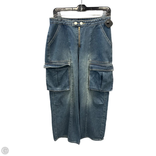 Jeans Wide Leg By Shein In Blue Denim, Size: 6