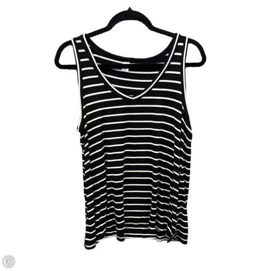 Top Sleeveless By Old Navy In Striped Pattern, Size: M