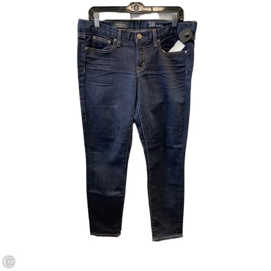 Jeans Skinny By J. Crew In Blue Denim, Size: 10