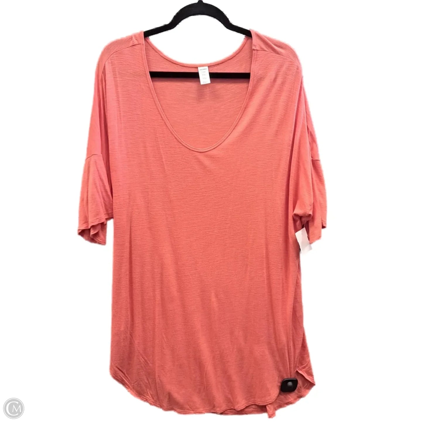 Top Short Sleeve Basic By Old Navy In Orange, Size: Xxl