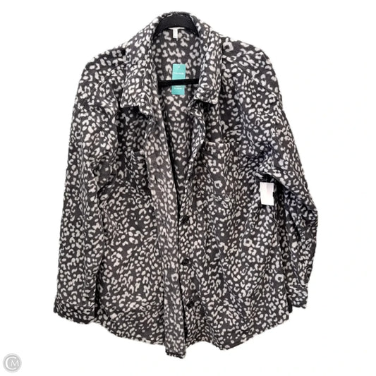 Jacket Fleece By Maurices In Grey, Size: Xl