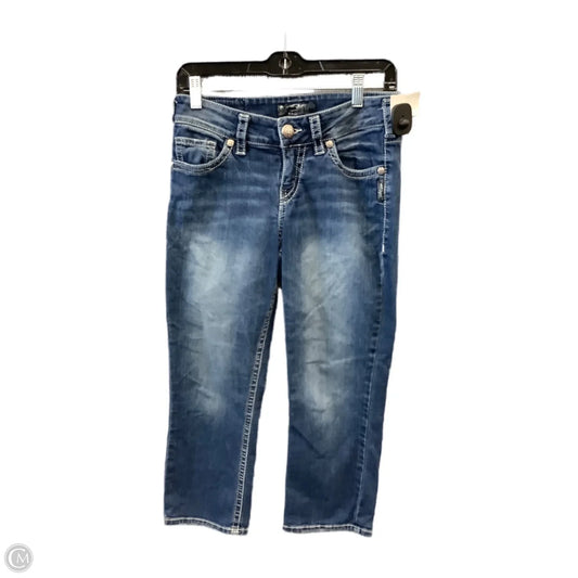 Capris By Silver In Blue Denim, Size: 8