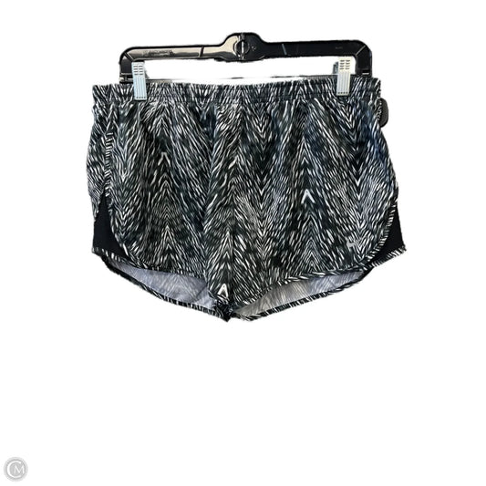 Athletic Shorts By Nike Apparel In Black & White, Size: L