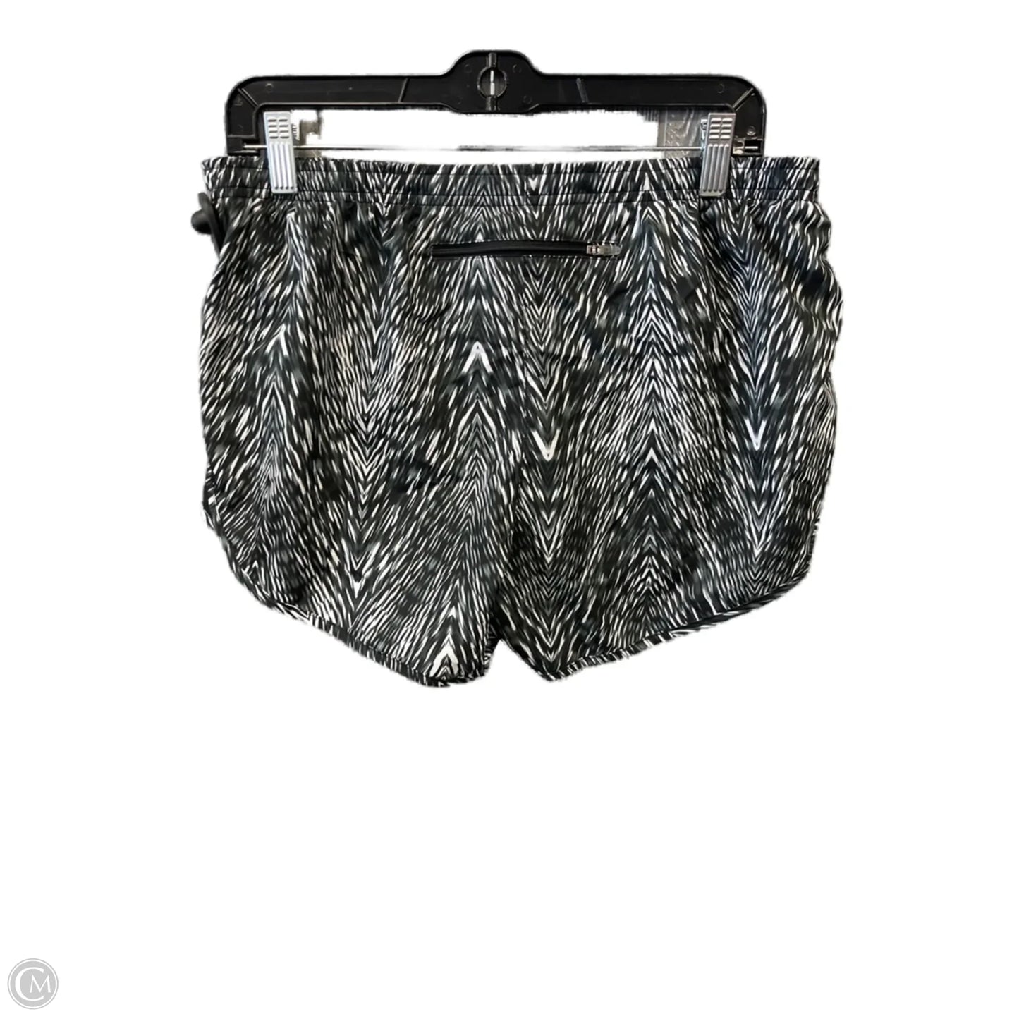 Athletic Shorts By Nike Apparel In Black & White, Size: L