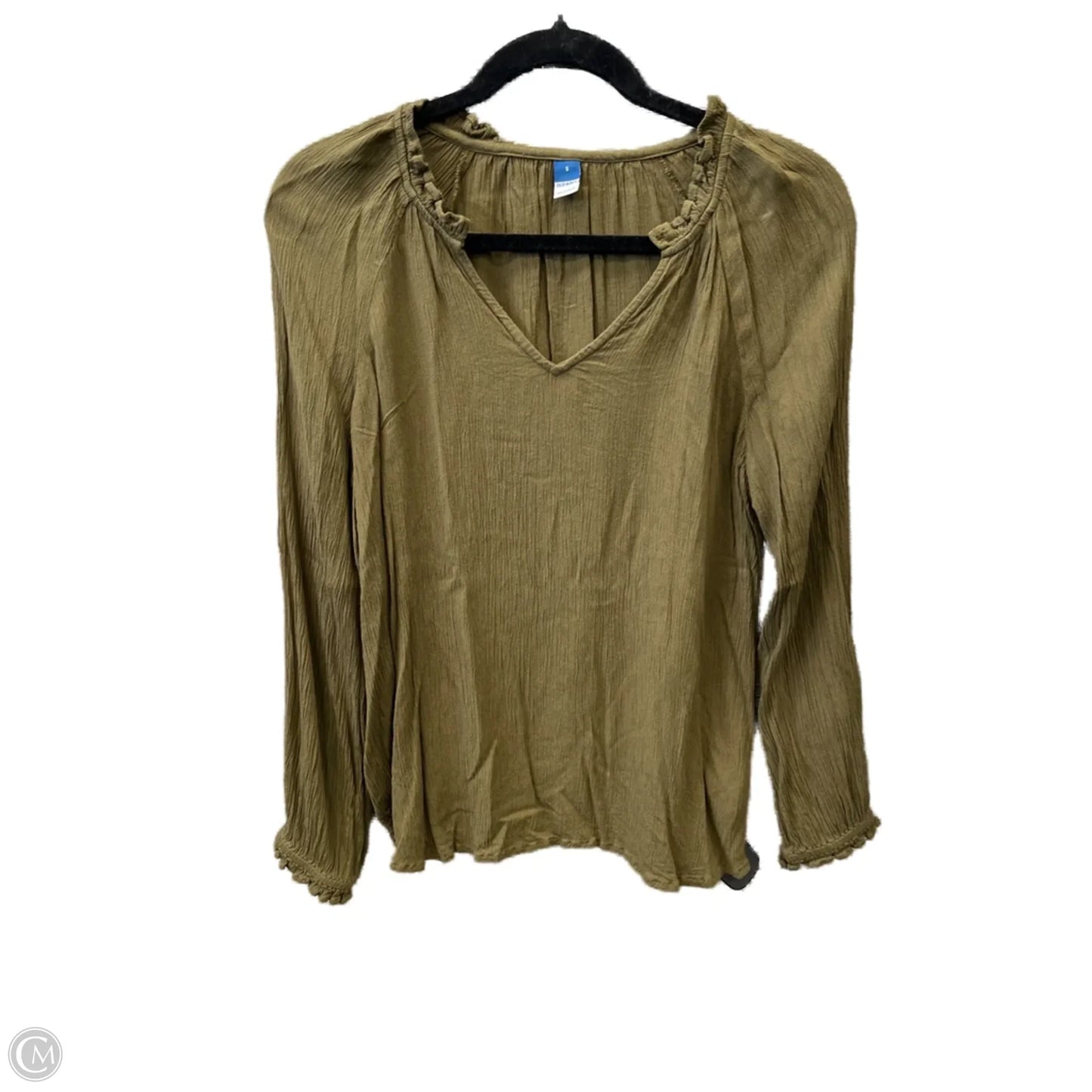 Top Long Sleeve By Old Navy In Green, Size: S