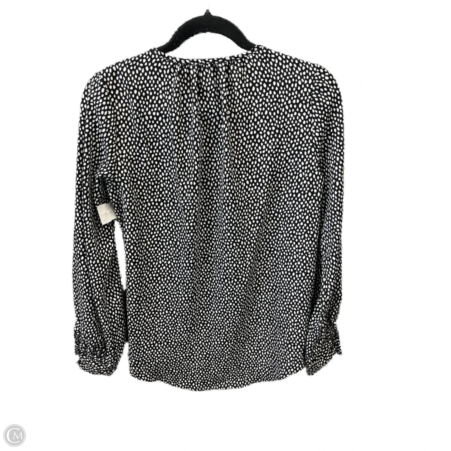 Top Long Sleeve By Nine West In Black & White, Size: Xs