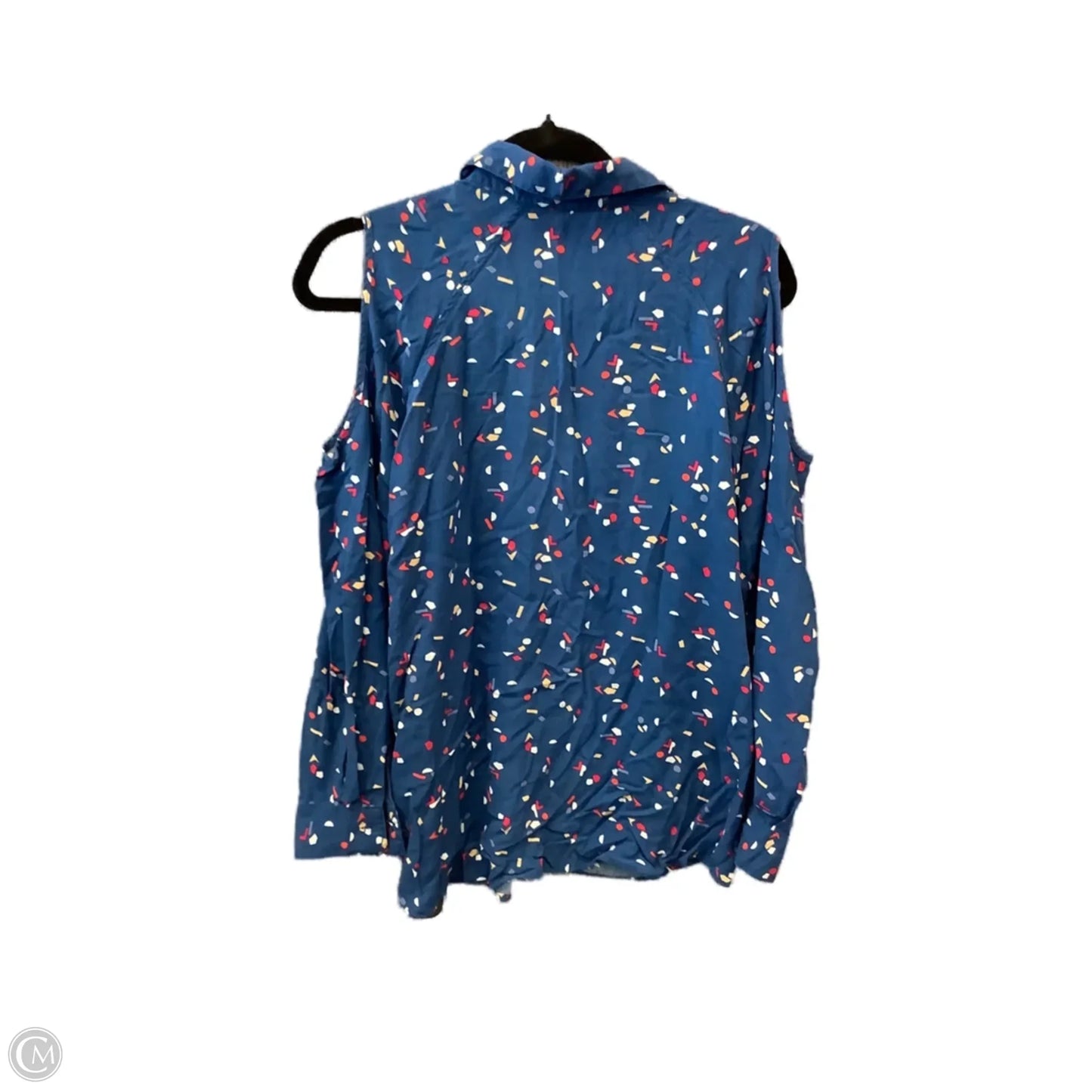 Top Long Sleeve By Velvet Heart In Blue, Size: M