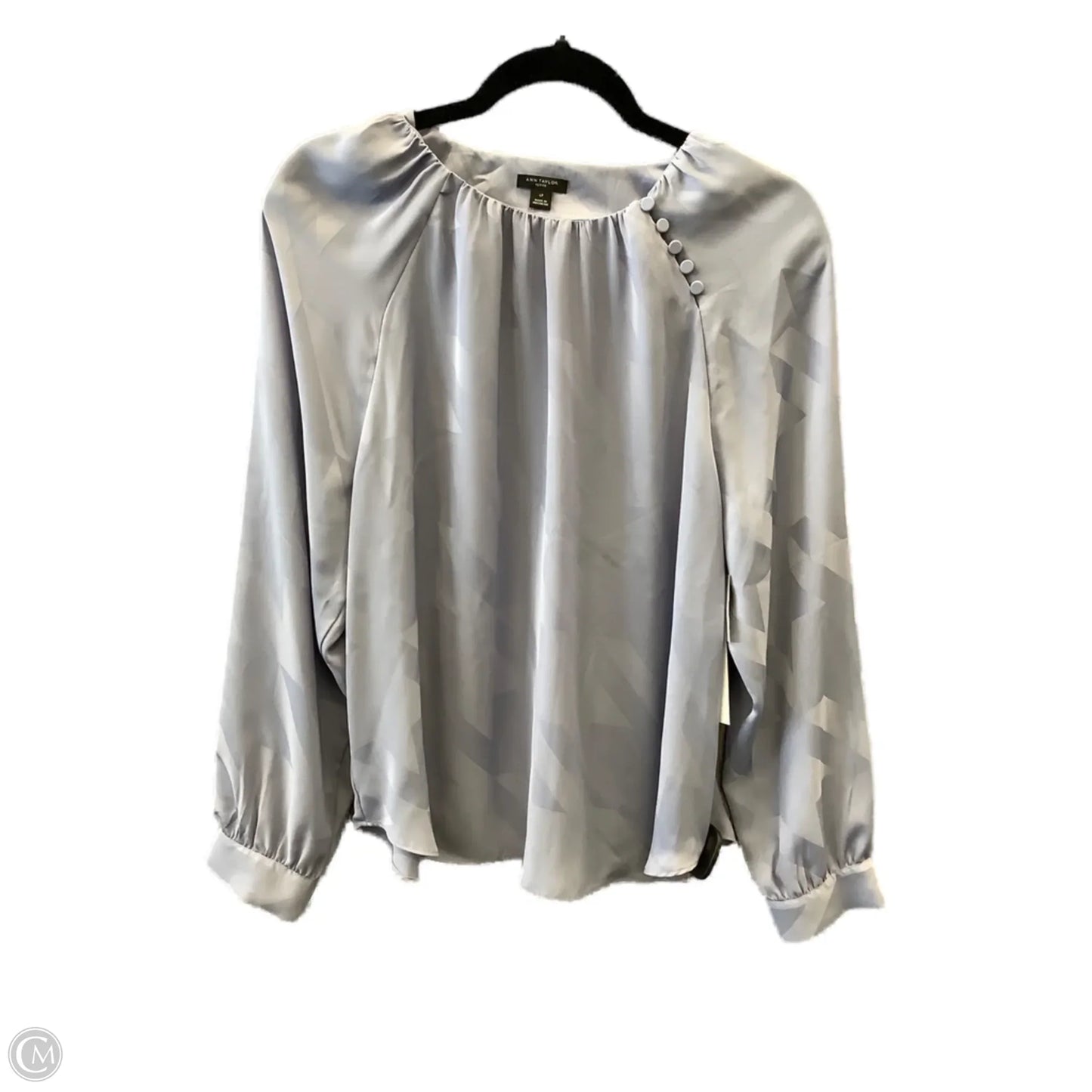 Blouse Long Sleeve By Ann Taylor In Purple, Size: Lp