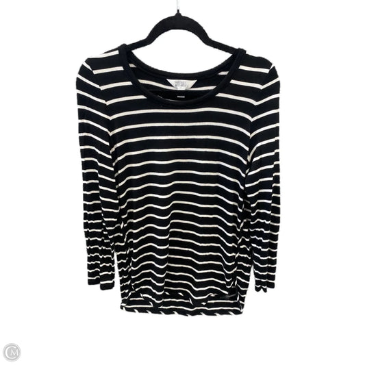 Top Long Sleeve By Market & Spruce In Black & White, Size: M