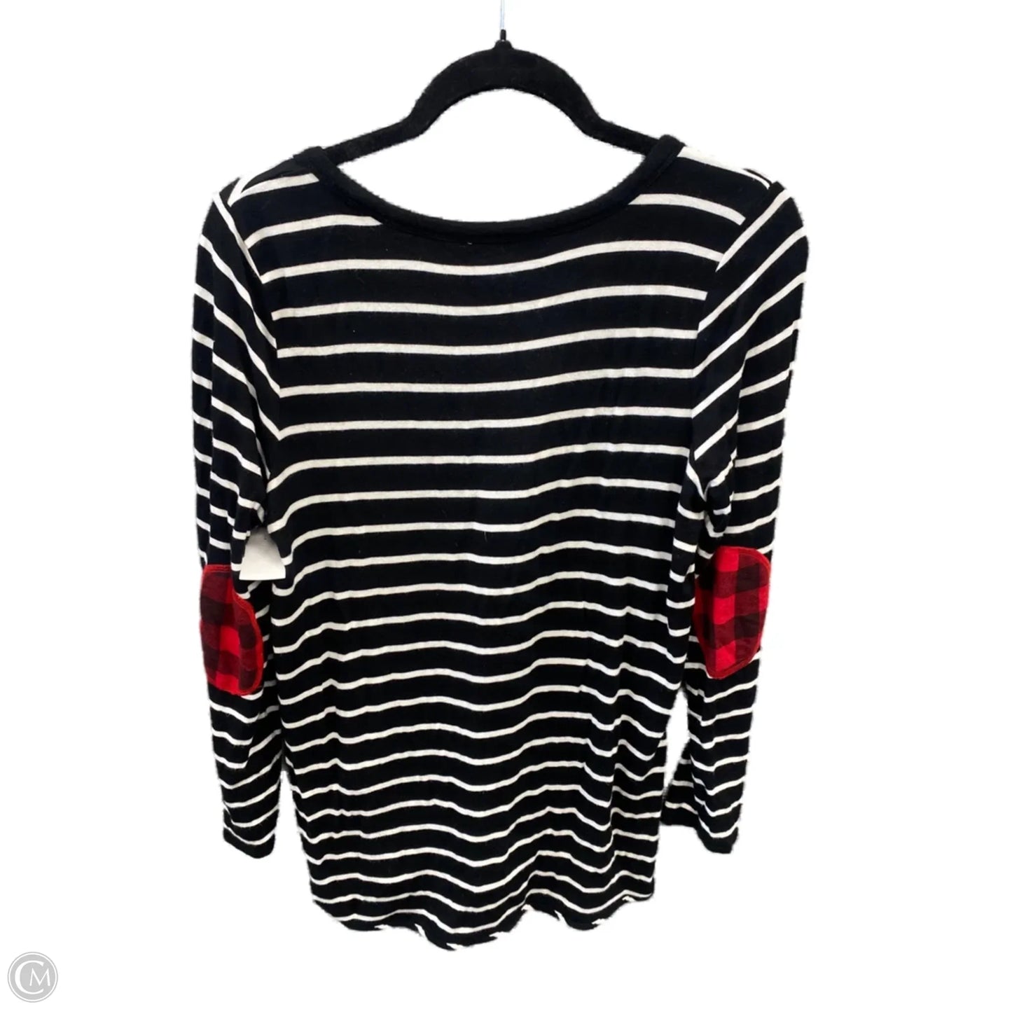 Top Long Sleeve By Market & Spruce In Black & White, Size: M