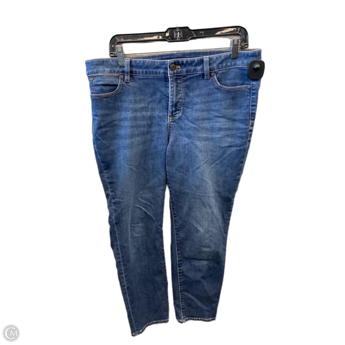 Jeans Cropped By Talbots In Blue Denim, Size: 14p