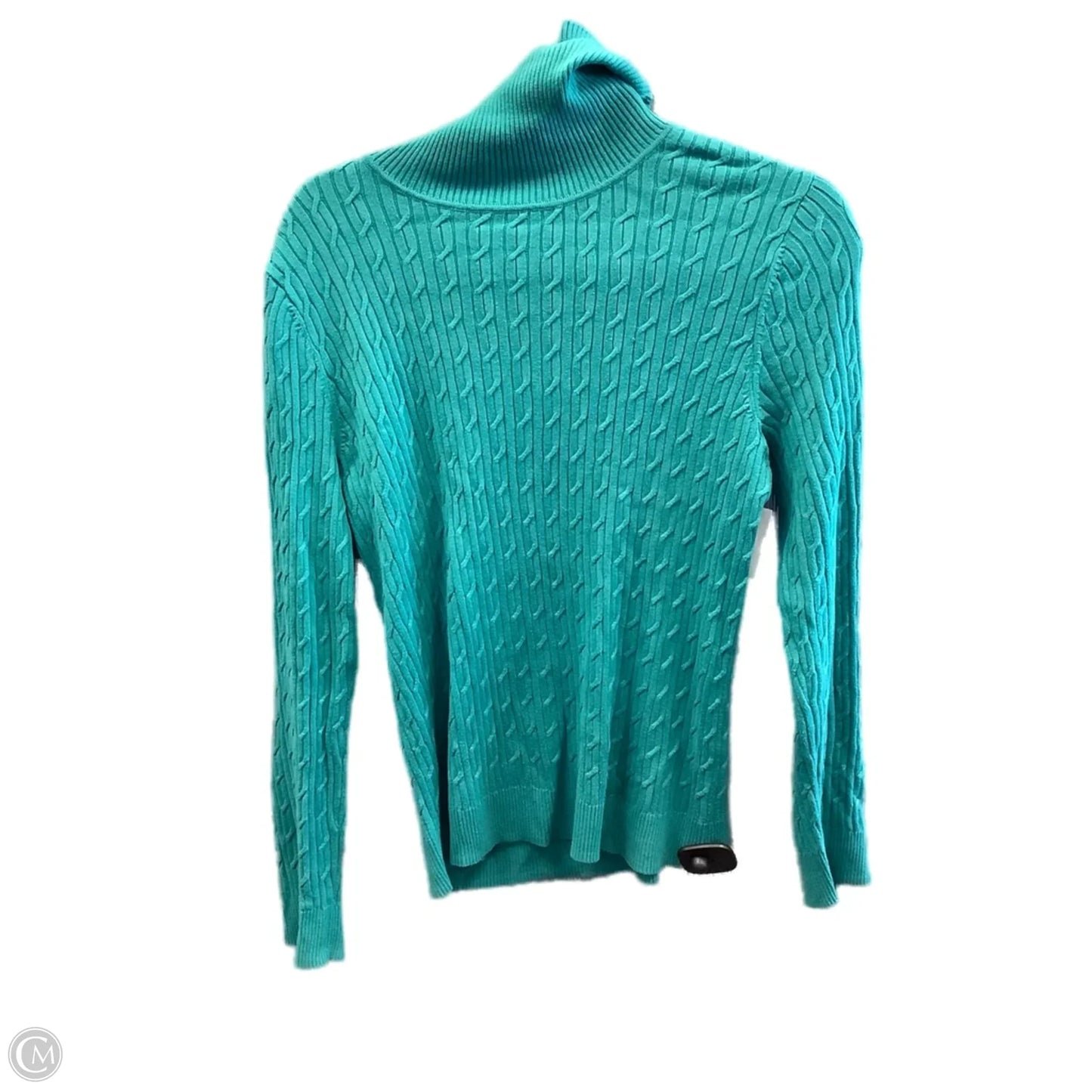 Top Long Sleeve By Talbots In Green, Size: Mp