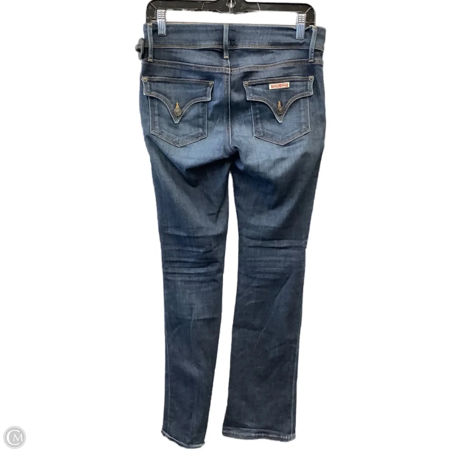 Jeans Straight By Hudson In Blue Denim, Size: 2