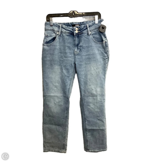 Jeans Straight By Hudson In Blue Denim, Size: 10