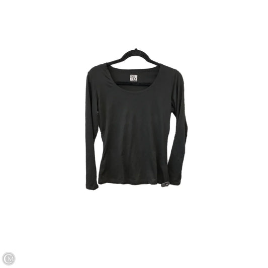 Athletic Top Long Sleeve Collar By 32 Degrees In Black, Size: M