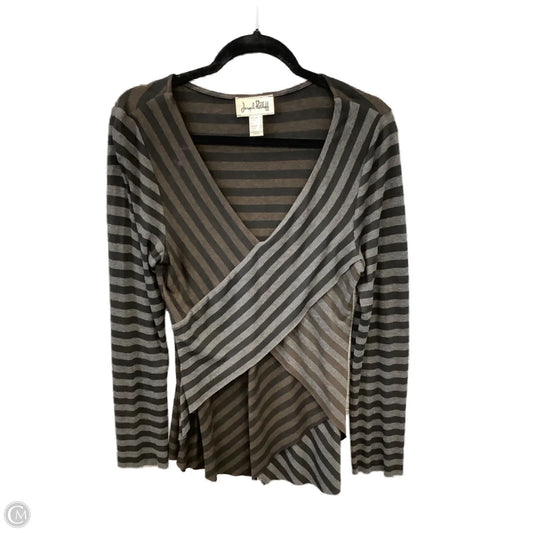 Top Long Sleeve By Joseph Ribkoff In Striped Pattern, Size: M