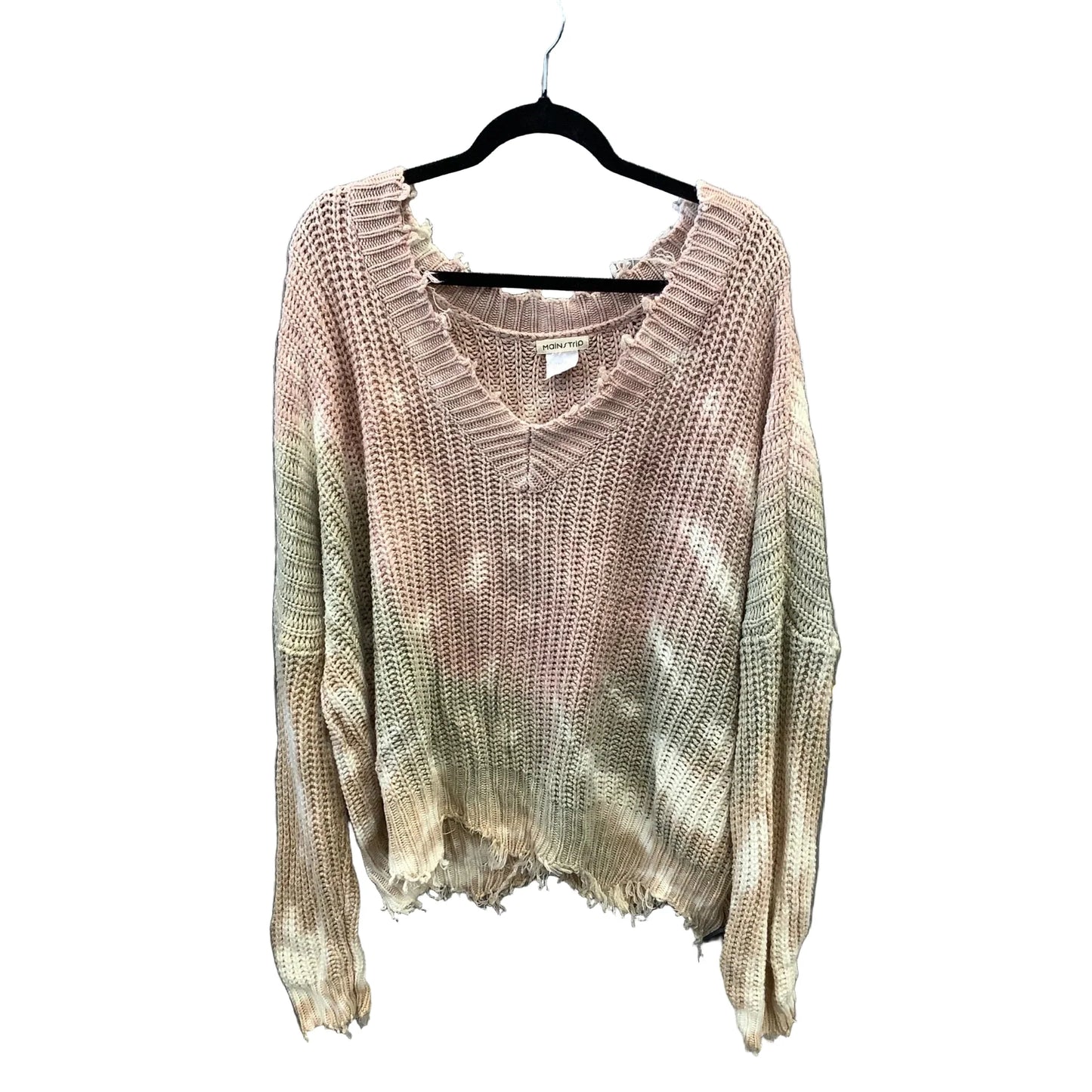 Sweater By Main Strip In Ombre Print, Size: 1x