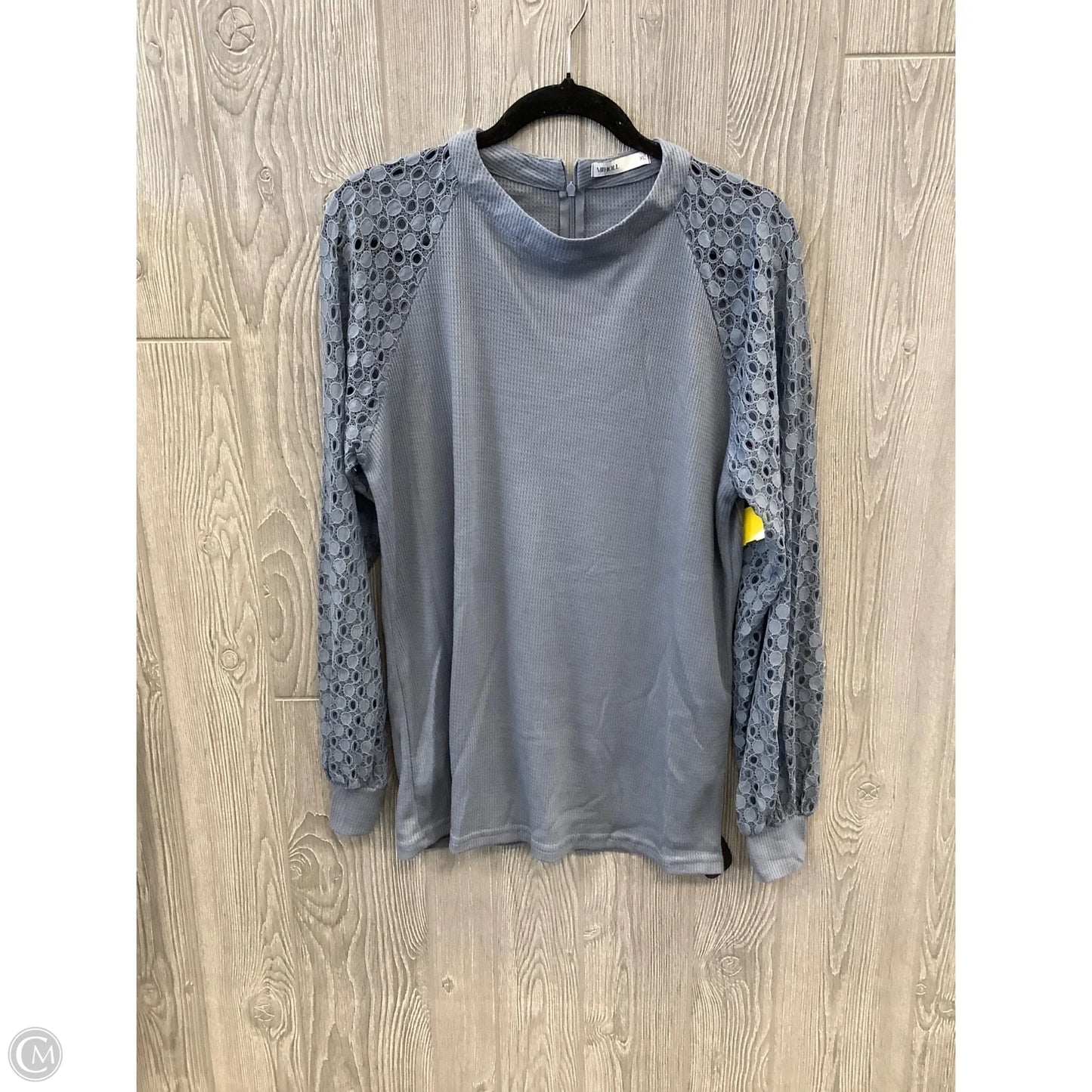 Top Long Sleeve By Miholl In Blue, Size: Xl