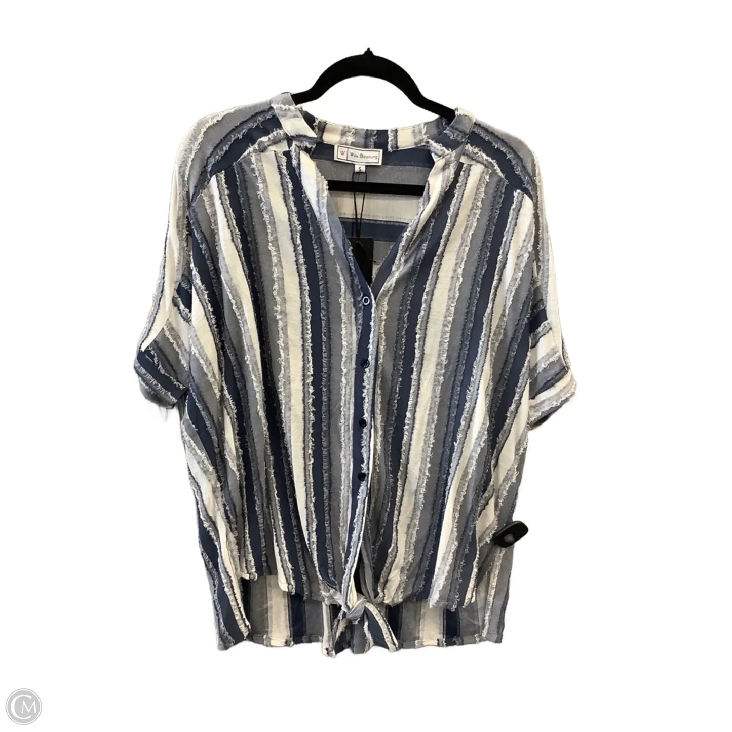 Top Short Sleeve By Clothes Mentor In Striped Pattern, Size: S