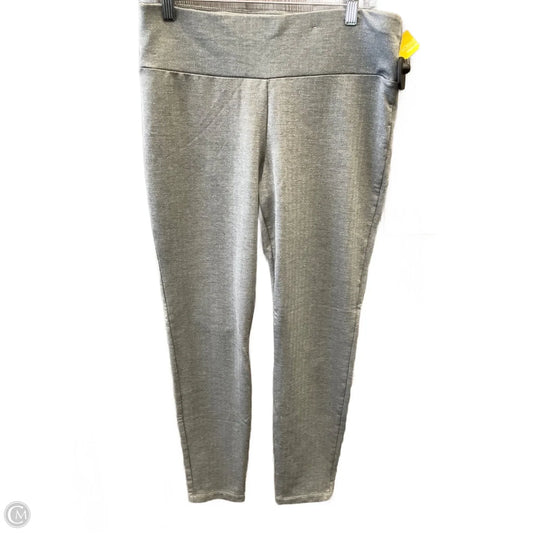 Athletic Leggings By Stylus In Grey, Size: L