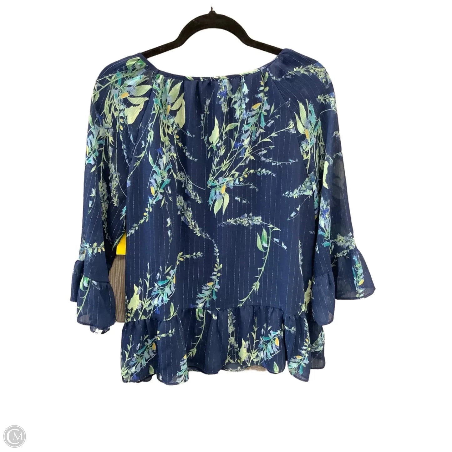 Top 3/4 Sleeve By St Johns Bay In Blue, Size: L