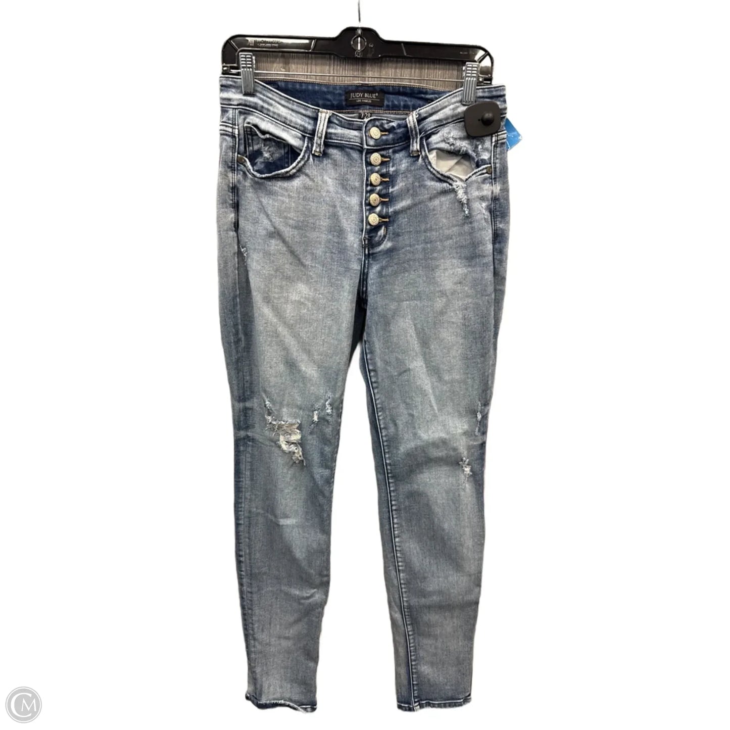 Jeans Skinny By Judy Blue In Blue Denim, Size: 6