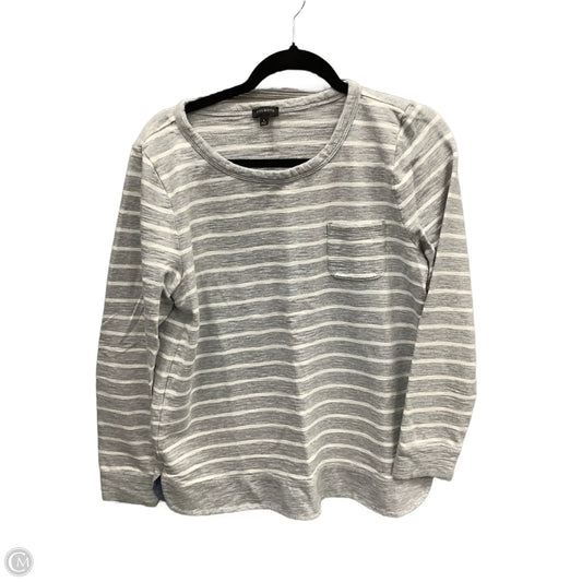 Top Long Sleeve By Talbots In Striped Pattern, Size: L