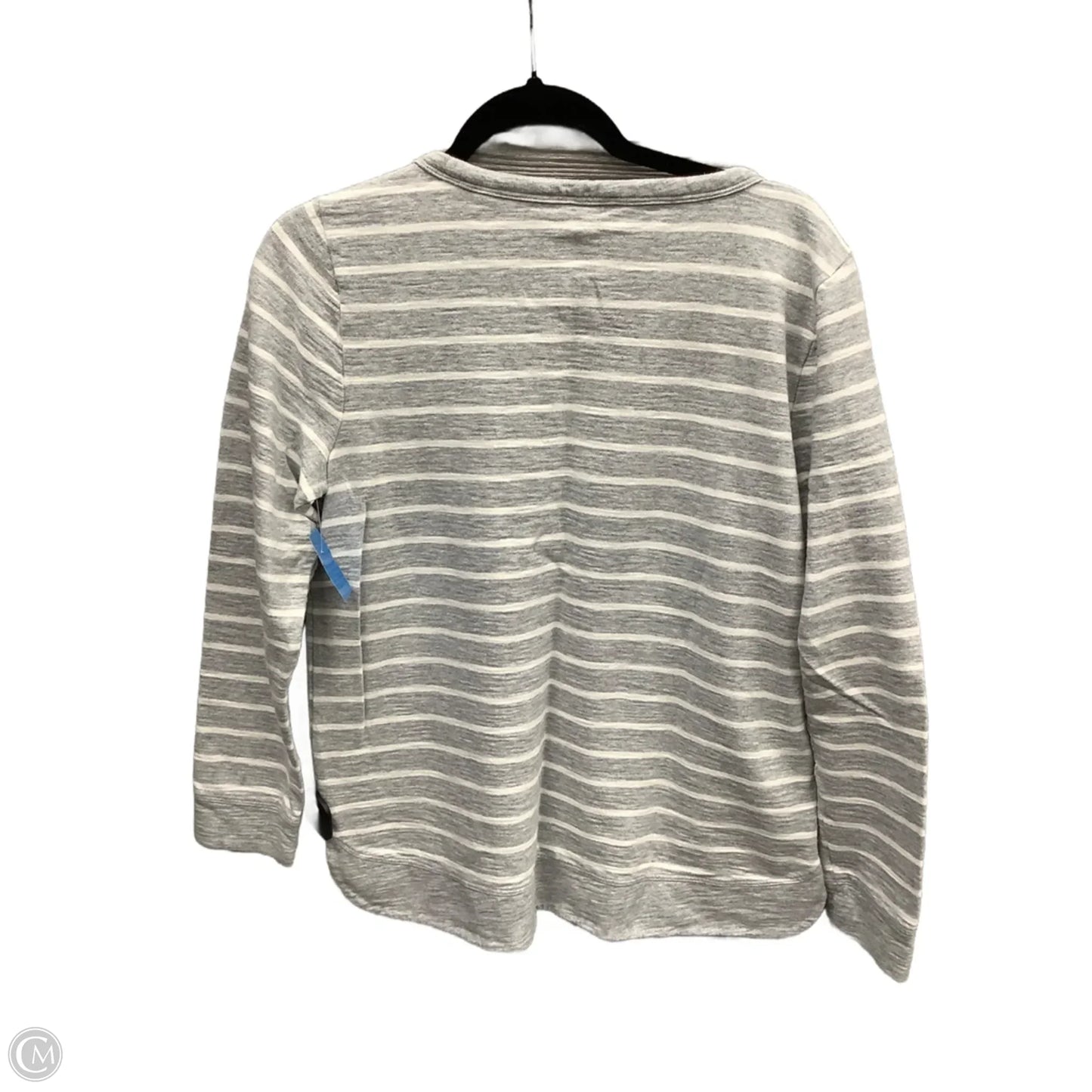 Top Long Sleeve By Talbots In Striped Pattern, Size: L