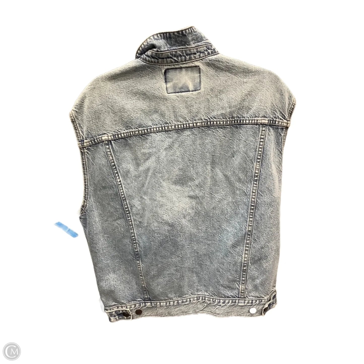Vest Other By American Eagle In Blue Denim, Size: S