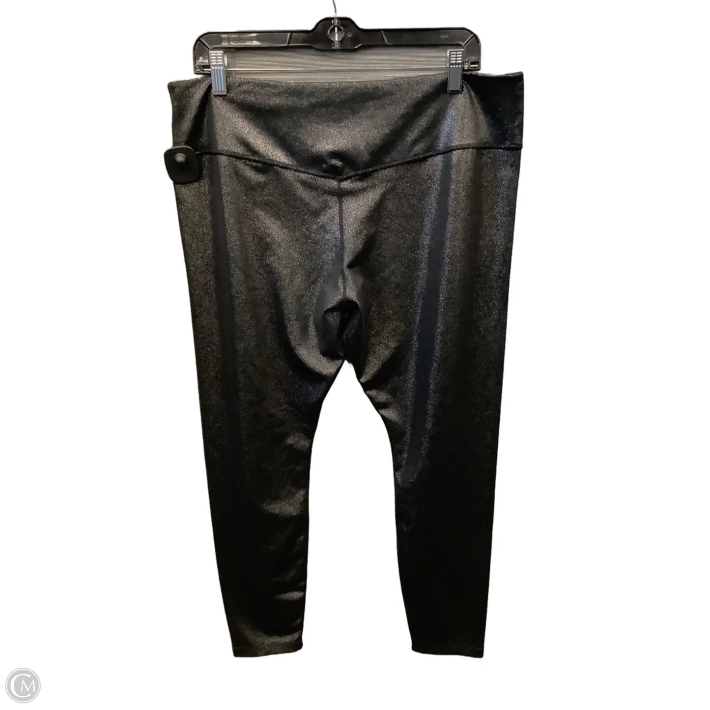 Athletic Leggings By Nike Apparel In Black & Silver, Size: Xxl