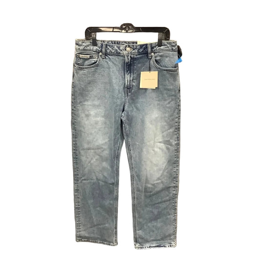 Jeans Straight By Calvin Klein In Blue Denim, Size: 12
