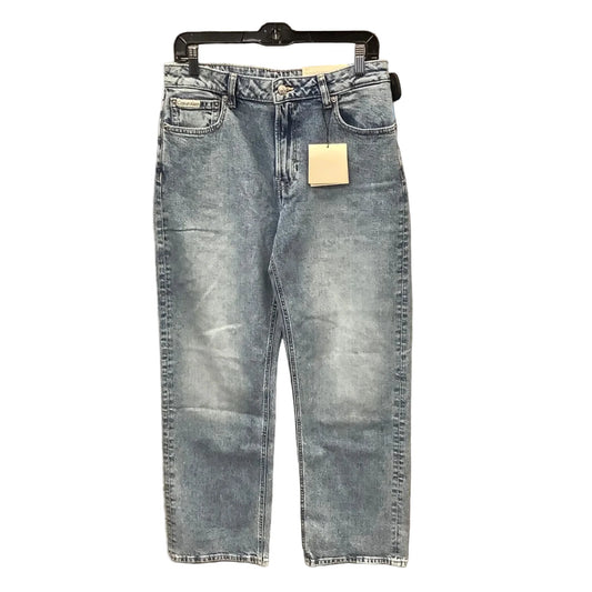 Jeans Straight By Calvin Klein In Blue Denim, Size: 8