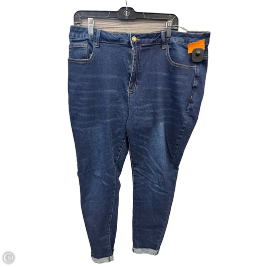 Jeans Cropped By Shein In Blue Denim, Size: 22