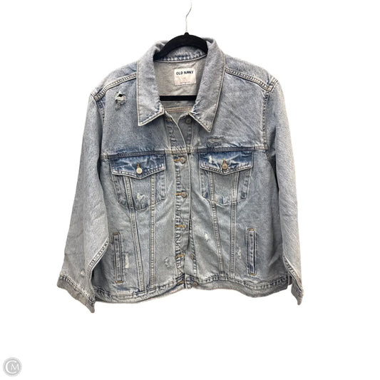 Jacket Denim By Old Navy In Blue Denim, Size: 3x