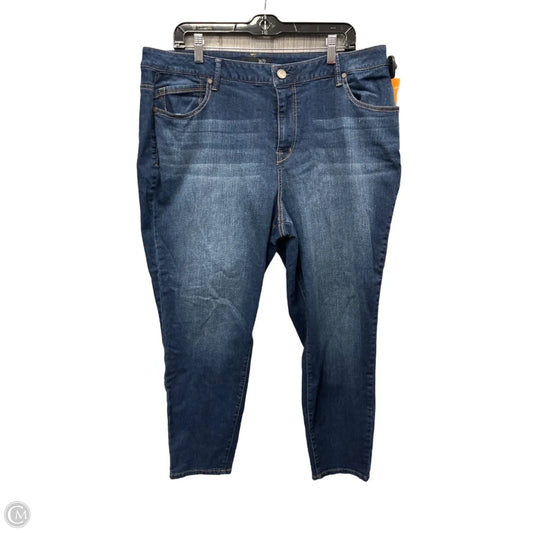 Jeans Straight By 1822 Denim In Blue Denim, Size: 22