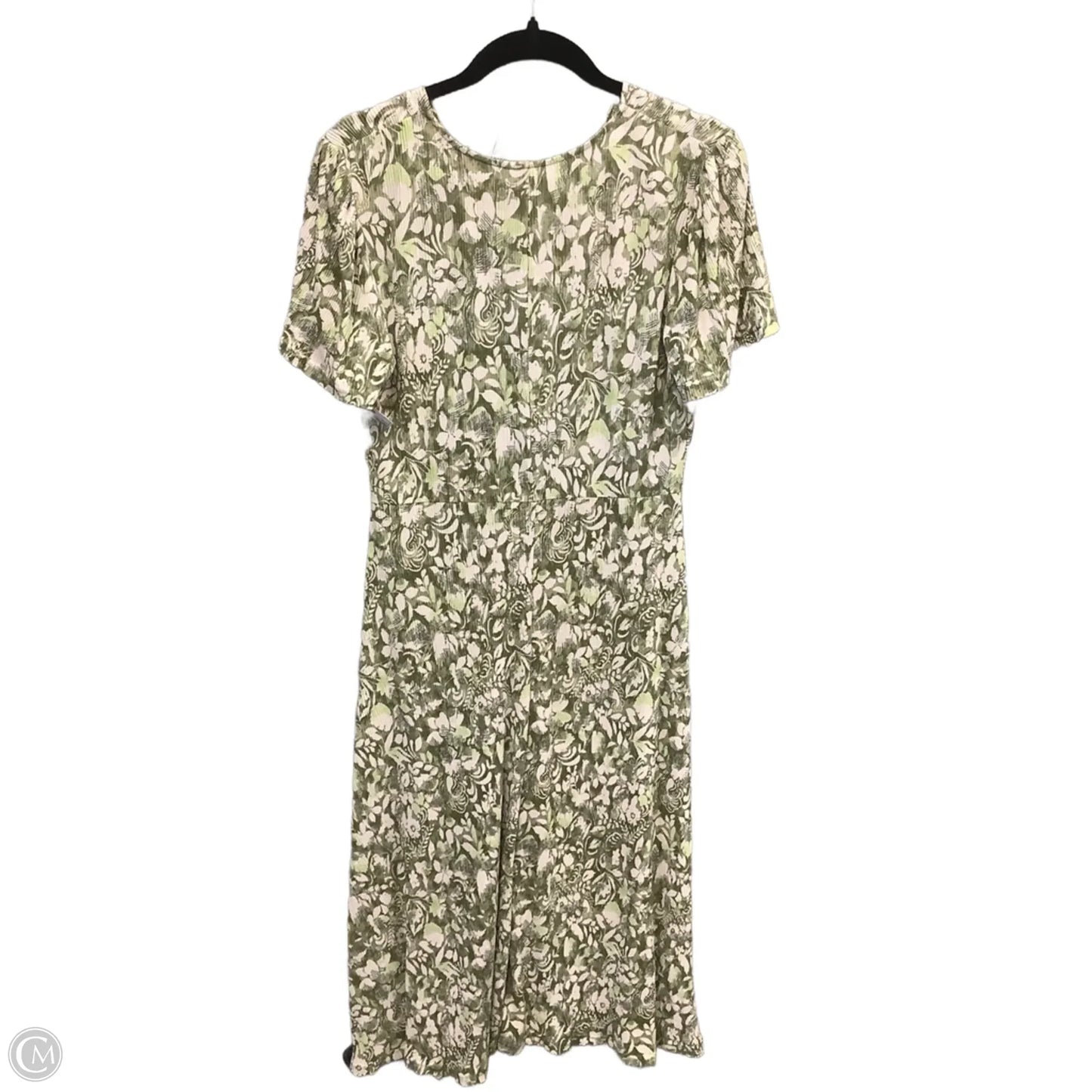 Dress Casual Maxi By Elle In Green & White, Size: M